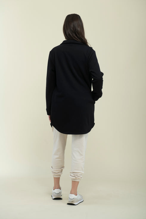 Jackie-Cozy Fleece Button-Up